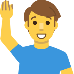 Man Raising Hand