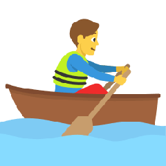 Man Rowing Boat