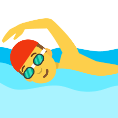 Man Swimming
