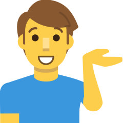Man Tipping Hand