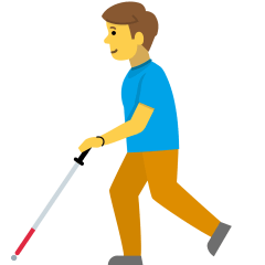 Man with White Cane