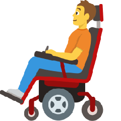 Person in Motorized Wheelchair