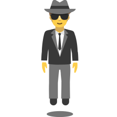 Person in Suit Levitating