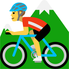 Person Mountain Biking