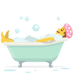 Person Taking Bath