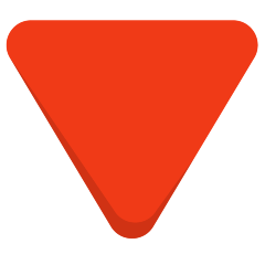 Red Triangle Pointed Down