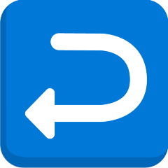 Right Arrow Curving Left