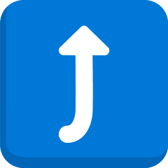 Right Arrow Curving Up