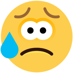 Sad but Relieved Face