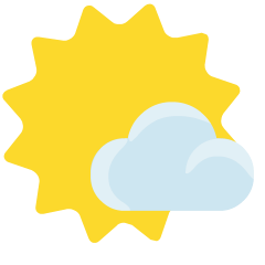 Sun Behind Small Cloud