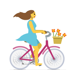 Woman Biking