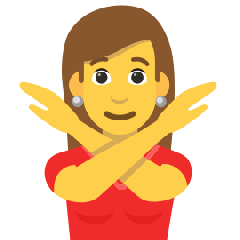 Woman Gesturing No