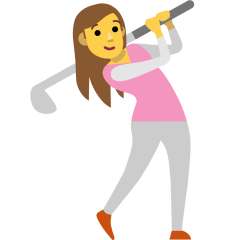 Woman Golfing