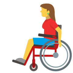 Woman in Manual Wheelchair