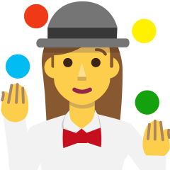 Woman Juggling