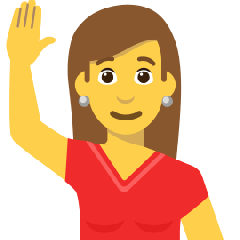 Woman Raising Hand
