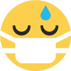 В медицинской маске для Skype Emoticons 1.2