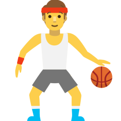 Мужчина с мячом для Skype Emoticons 1.2