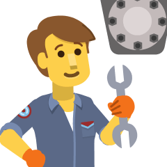 Чоловік-механік для Skype Emoticons 1.2