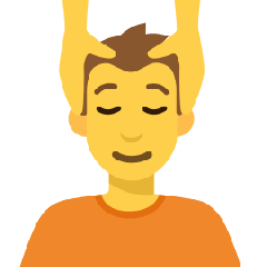 Людині масажують обличчя для Skype Emoticons 1.2