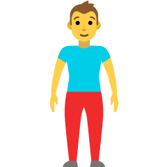 Людина стоїть для Skype Emoticons 1.2