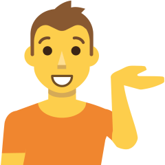 Людина тягне руку для Skype Emoticons 1.2