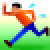 Laufende Person