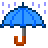 Parapluie Avec Gouttes De Pluie