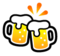Clinking Beer Mugs Clinking Beer Mugs