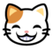 Grinning Cat with Smiling Eyes Grinning Cat with Smiling Eyes