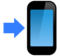 Mobile Phone with Arrow Mobile Phone with Arrow