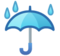 Umbrella with Rain Drops Umbrella with Rain Drops