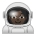 Astronaut: Dark Skin Tone