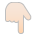 Backhand Index Pointing Down: Light Skin Tone