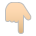 Backhand Index Pointing Down: Medium-Light Skin Tone