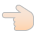 Backhand Index Pointing Left: Light Skin Tone