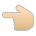 Backhand Index Pointing Left: Medium-Light Skin Tone