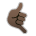Call Me Hand: Dark Skin Tone