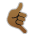 Call Me Hand: Medium-Dark Skin Tone