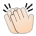 Clapping Hands: Light Skin Tone
