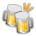Clinking Beer Mugs