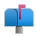 Closed Mailbox with Raised Flag