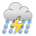 Cloud with Lightning and Rain