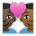 Couple with Heart: Man, Man, Dark Skin Tone, Medium-Dark Skin Tone