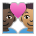 Couple with Heart: Man, Man, Dark Skin Tone, Medium Skin Tone