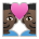 Couple with Heart: Man, Man, Dark Skin Tone