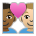 Couple with Heart: Man, Man, Medium-Dark Skin Tone, Medium-Light Skin Tone