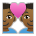 Couple with Heart: Man, Man, Medium-Dark Skin Tone