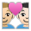 Couple with Heart: Man, Man, Medium-Light Skin Tone, Light Skin Tone