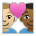Couple with Heart: Man, Man, Medium-Light Skin Tone, Medium-Dark Skin Tone